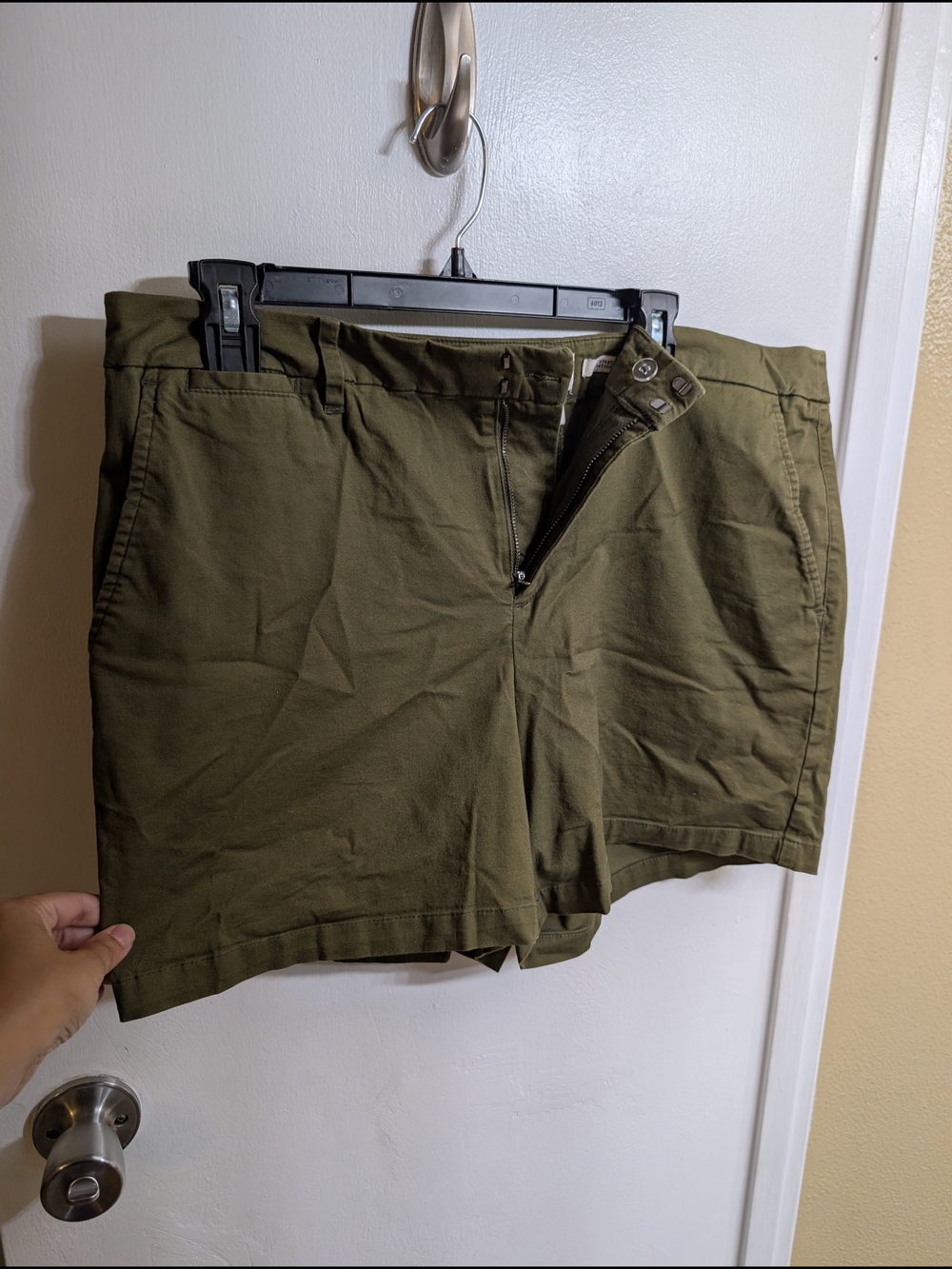 a new day Olive Green Women's Casual Shorts